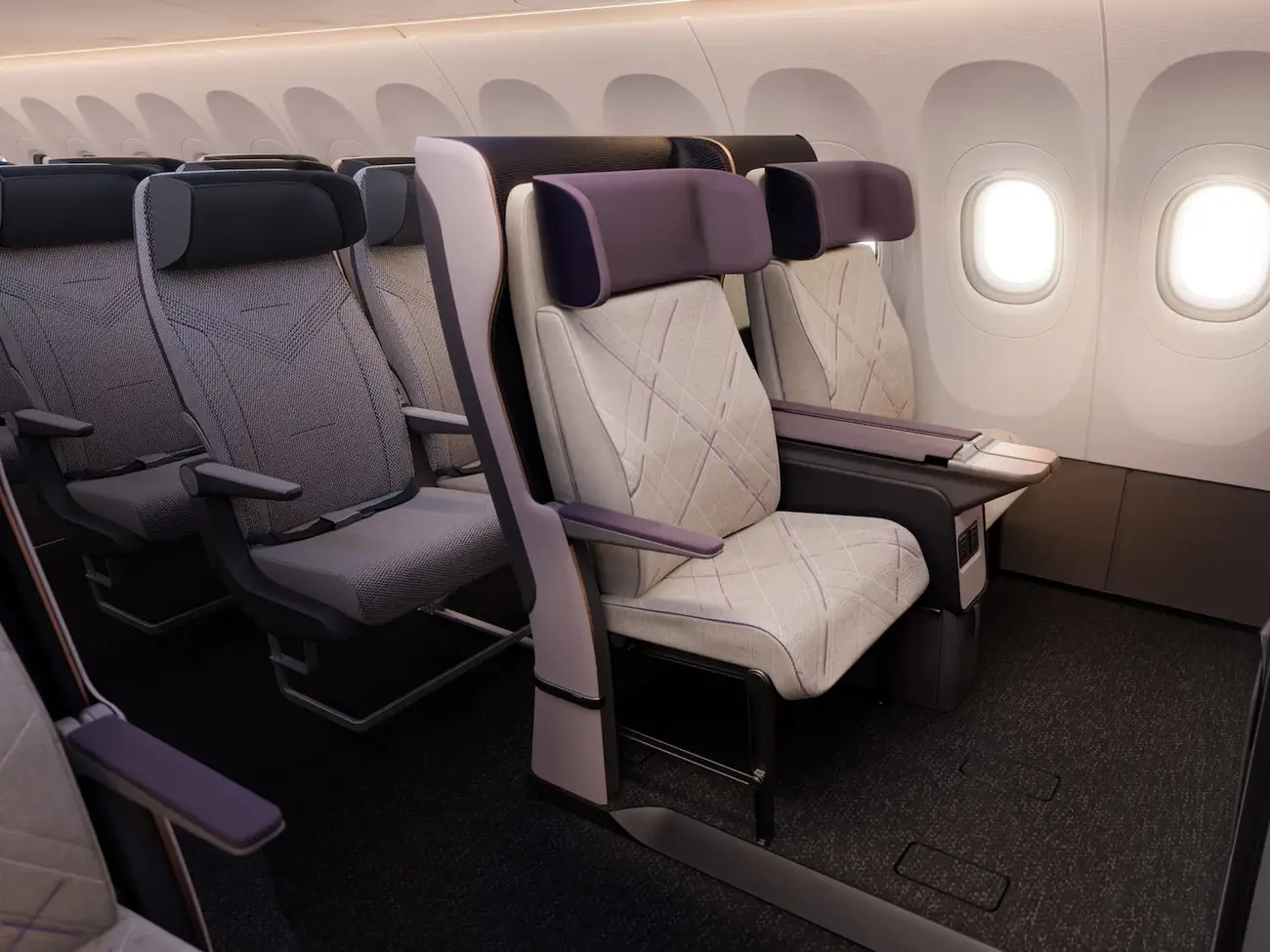 Adaptable air plane seat